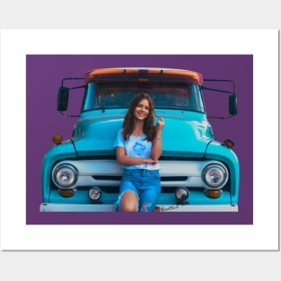 All a Country Girl Needs is a Smile and a Pickup Truck Posters and Art